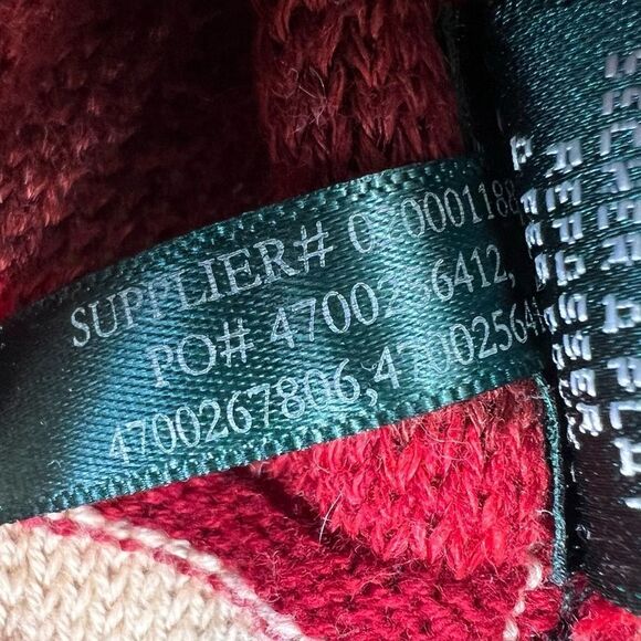 LAUREN By Ralph Lauren Linen Blend Striped Tan Red Sleeveless Top - Picture 7 of 11